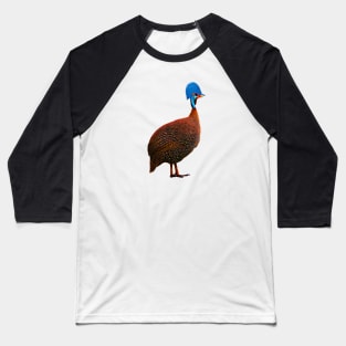 Helmeted Guineafowl Baseball T-Shirt